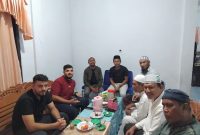 Buka puasa bersama KB PII Malut & Mahasiswa Palestina kediaman Ust M. Ridwan Ilyas (Foto/Armain) 