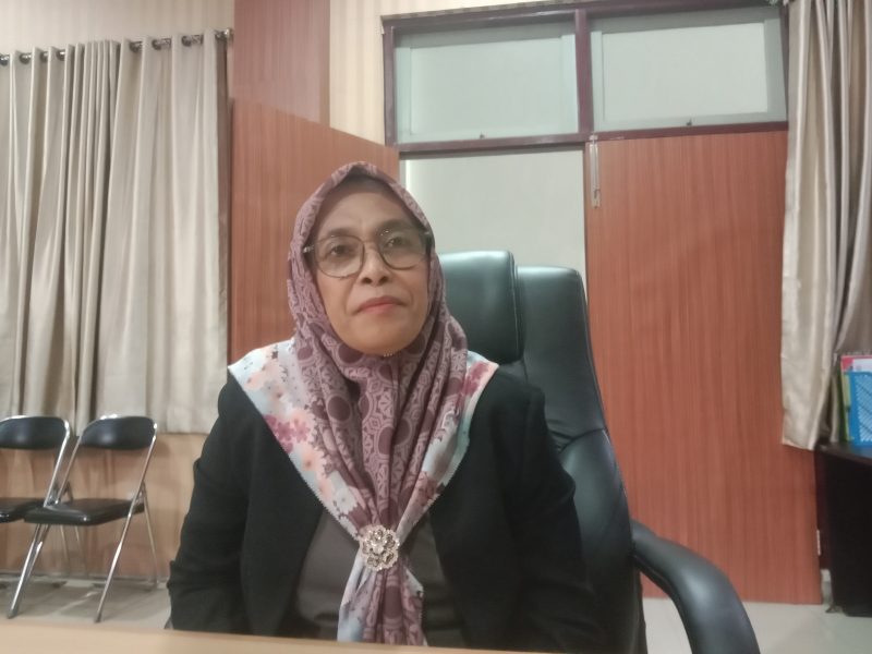 Saat wawancara saat keluar RDP dengan beberapa OPD Halsel (Foto/Wangkep) 
