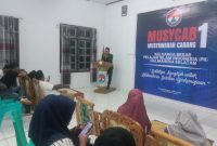 KB PII Tarjo Hasan saat sambutan Muscab Ke I (Foto/Ongen