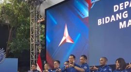 AHY saat melantik Pengurus DPP