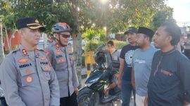 Patroli Bersepeda Ramahan,Polres & Warkop di Pasar Ramadan Labuha (Foto/Nalarsatu.com) 