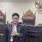 Ketua Tim Hukum Bambang Joisangadji SH Ruang MK saat Sidang Sengketa Pilkada Halsel (Foto/BJS) 