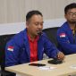 Pengurus Dewan Pimpinan Cabang Gerakan Angkatan Muda Kristen Indonesia, Ketua Van Constan E. E. Galouw & Sekretaris Sefnat Tagaku Pertemuan dengan Kapolres Halmahera Selatan (Foto/Sefnat) 