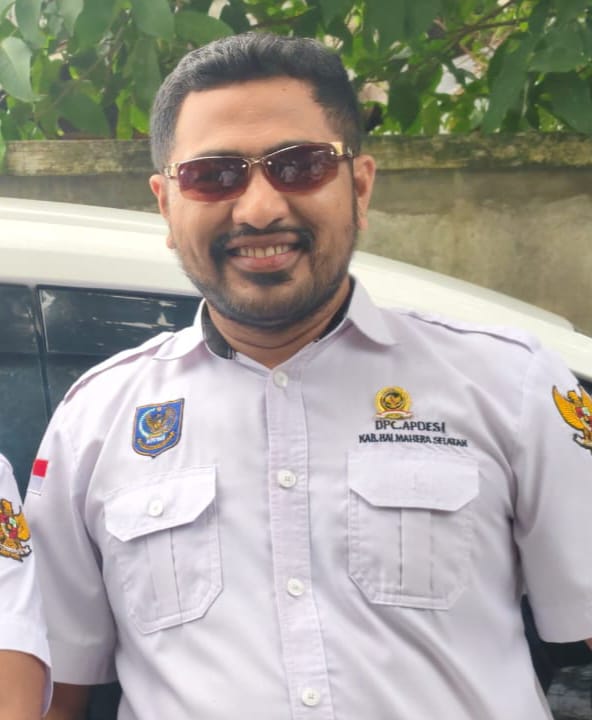 Ketua Panitia Pelantikan APDESI Halsel 2025 - 2030 Badar Abas (Foto/Nalarsatu.com) 