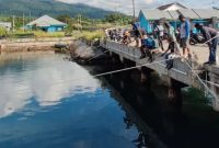 Dermaga Pelabuhan Perikanan Bacan di Desa Panamboang, Kecamatan Bacan Selatan, Kabupaten Halmahera Selatan.(Foto/IVP)