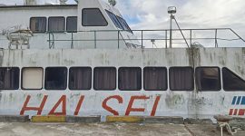 Kondisi MV Halsel Express Pelabuhan Babang (Foto/RF)