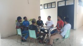 Rapat Karateker KNPI Akbar Ahad & Organisasi Cipayung di UMKM Halsel (Foto/AK)