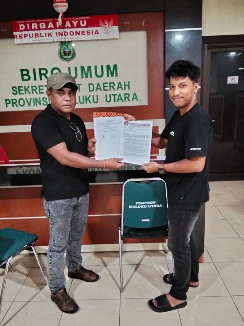 Ketua BARAH Adi Hi Adam di Biro Umum Sekertariat Daerah Provinsi Maluku Utara