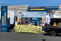 Front Pemuda Peduli Pembangunan Maluku Utara Menggelar Aksi di Depan BPJN Malut (Foto/Jus)