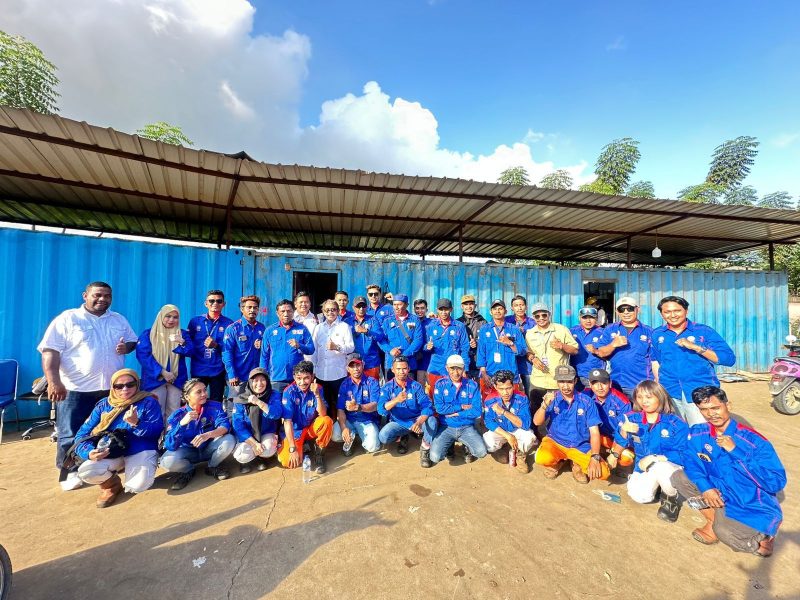 Pengurus SPSI PT RIM Halmahera Tengah (Foto/Apinoks)
