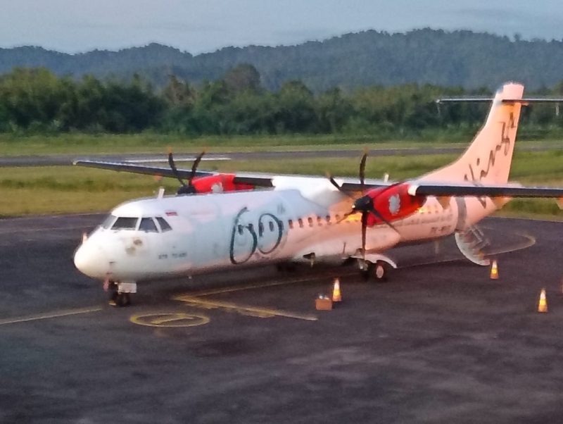 Wings Air tipe ATR 72-600. di Tumpangi Tenaga Asing (Foto/Nalarsatu.com)
