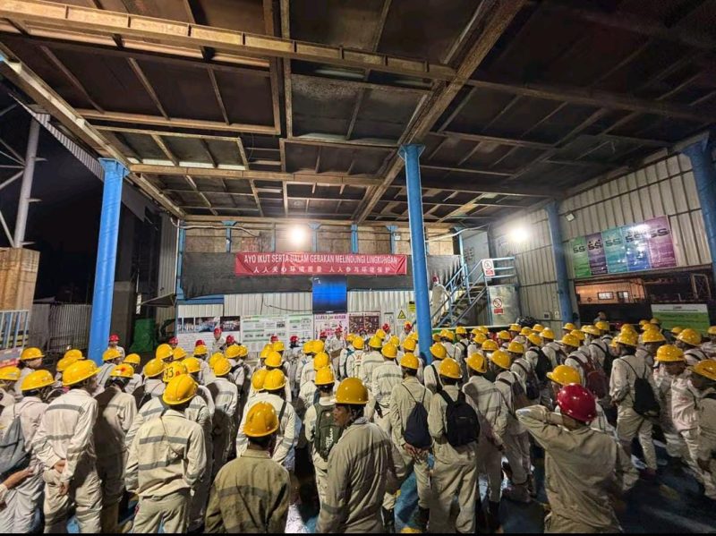 Brifing Karyawan PT.IWIP  (Foto/At)