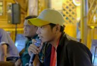Aktivis GMNI Halmahera Barat, Christian Loudrik, Kegiatan Dialog Pemuda Sebagai Moderator  (Foto/PL)
