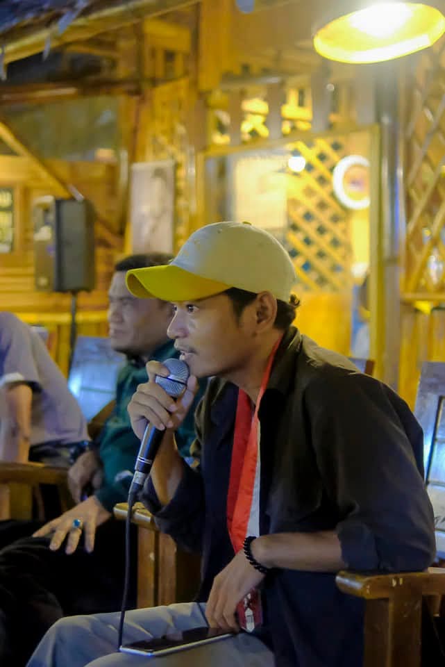 Aktivis GMNI Halmahera Barat, Christian Loudrik, Kegiatan Dialog Pemuda Sebagai Moderator  (Foto/PL)