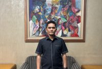 Direktur Eksekutif LPHD, Abid Ramadhan, saat menyampaikan keterangan pers terkait dugaan penyimpangan sejumlah proyek strategis di bawah Balai Wilayah Sungai (Foto/Istimewa)