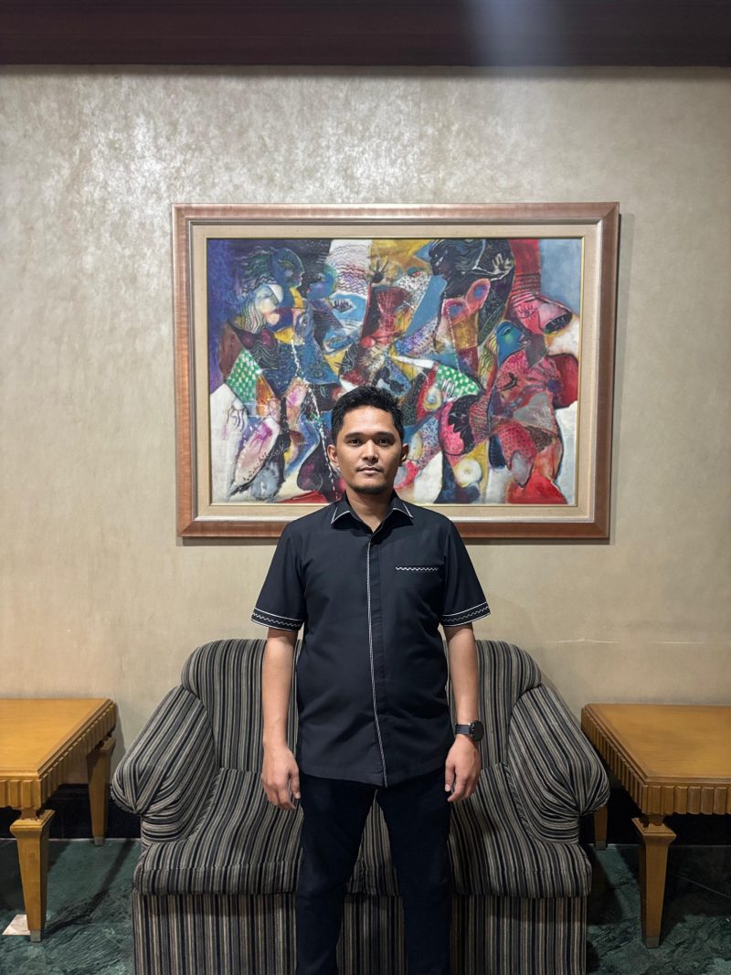 Direktur Eksekutif LPHD, Abid Ramadhan, saat menyampaikan keterangan pers terkait dugaan penyimpangan sejumlah proyek strategis di bawah Balai Wilayah Sungai (Foto/Istimewa)