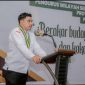 Ketua DPD Serikat Mahasiswa Muslim Indonesia (SMI) Maluku Utara, Sarjan Rifai, saat menyampaikan keterangan resmi terkait keterlambatan pembayaran gaji fasilitator Program TEKAD di Kabupaten Halmahera Selatan, Selasa (19/5) (Foto: Istimewa)