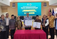 DePA-RI dan Universitas Nahdlatul Ulama Indonesia (UNUSIA) resmi menandatangani Nota Kesepahaman (MoU) penyelenggaraan Pendidikan Khusus Profesi Advokat (PKPA) di Aula Jacob Oetama, Kampus UNUSIA, Jakarta, Jumat (24/7/2026), sebagai langkah memperkuat kualitas pendidikan dan profesi advokat di Indonesia (Foto/Megy).